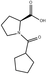 1-(Cyclopentylcarbonyl)proline Struktur