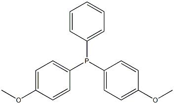 BIS(4-METHOXYPHENYL)PHENYLPHOSPHINE Struktur