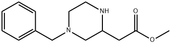 Methyl 2-(4-benzylpiperazin-2-yl)acetate 2HCl Struktur