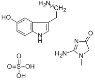 5-HYDROXYTRYPTAMINE-B-14C CREATININE Struktur