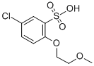 5-CHLORO-2-(2-METHOXYETHOXY)-BENZENE SULFONIC ACID SODIUM Struktur