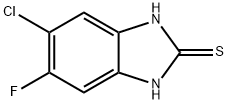 6-CHLORO-5-FLUOROBENZIMIDAZOLE-2-THIOL Struktur