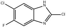 2,5-DICHLORO-6-FLUOROBENZIMIDAZOLE Struktur