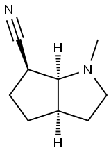 Cyclopenta[b]pyrrole-6-carbonitrile, octahydro-1-methyl-, (3aalpha,6beta,6aalpha)- (9CI) Struktur