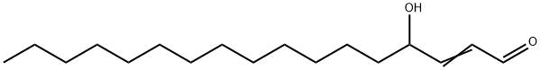 4-Hydroxy-2-heptadecenal Struktur