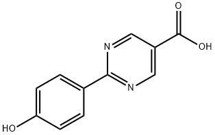 5-Pyrimidinecarboxylic acid, 2-(4-hydroxyphenyl)- (9CI) Struktur