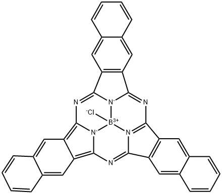 Boron sub-2,3-naphthalocyanine chloride Struktur