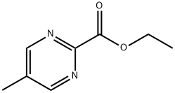 2-Pyrimidinecarboxylicacid,5-methyl-,ethylester(9CI) Struktur