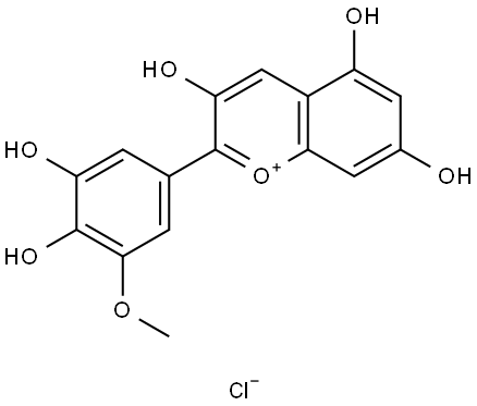 PETUNIDIN CHLORIDE Struktur