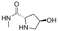 2-Pyrrolidinecarboxamide,4-hydroxy-N-methyl-,(2S-trans)-(9CI) Struktur