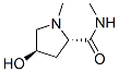 2-Pyrrolidinecarboxamide,4-hydroxy-N,1-dimethyl-,(2S-trans)-(9CI) Struktur