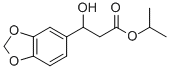 1,3-BENZODIOXOLE-5-PROPANOIC ACID, B-HYDROXY-, 1-METHYLETHYL ESTER Struktur