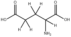 DL-GLUTAMIC-2,3,3,4,4-D5 ACID Struktur