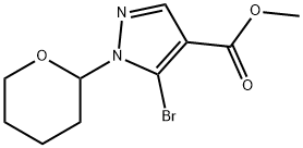 methyl 5-bromo-1-(oxan-2-yl)-1H-pyrazole-4-carboxylate Struktur