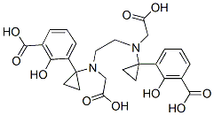 N,N'-bis(2-hydroxy-5-(ethylene-beta-carboxy)benzyl)ethylenediamine N,N'-diacetic acid Struktur