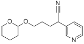 2-PYRIDIN-3-YL-5-(TETRAHYDRO-PYRAN-2-YLOXY)-PENTANENITRILE Struktur