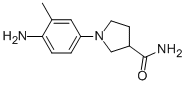 1-(4-AMINO-3-METHYLPHENYL)-3-PYRROLIDINECARBOXAMIDE Struktur