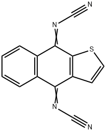 Naphtho[2,3-b]thiophene-4,9-diylidenebis-cyanamide Struktur