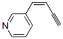 Pyridine, 3-(1-buten-3-ynyl)-, (Z)- (9CI) Struktur