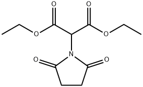 Propanedioic acid, (2,5-dioxo-1-pyrrolidinyl)-, diethyl ester Struktur