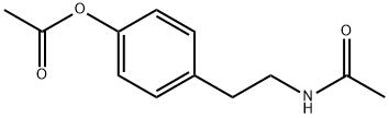 N-[2-[4-(Acetyloxy)phenyl]ethyl]acetamide Struktur