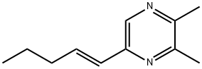 Pyrazine, 2,3-dimethyl-5-(1-pentenyl)-, (E)- (9CI) Struktur