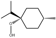 Hydroperoxide, 4-methyl-1-(1-methylethyl)cyclohexyl, trans- (9CI) Struktur