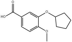 3-(CYCLOPENTYLOXY)-4-METHOXYBENZOIC ACID Struktur