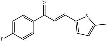 (E)-1-(4-fluorophenyl)-3-(5-methyl-2-thienyl)-2-propen-1-one Struktur