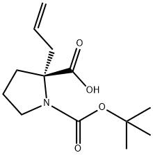 BOC-(R)-<ALPHA>-ALLYL-PRO-OH Struktur