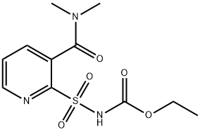 [[3-[(Dimethylamino)carbonyl]-2-pyridinyl]sulfonyl]carbamic acid ethyl ester Struktur