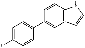 5-(4-FLUORO-PHENYL)-1H-INDOLE Struktur