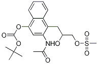 3-(2-acetaMido-4-(tert-butoxycarbonyloxy)naphthalen-1-yl)-2-
hydroxypropyl Methanesulfonate Struktur