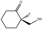 Cyclohexanone, 2-fluoro-2-(hydroxymethyl)-, (S)- (9CI) Struktur