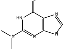 2-DIMETHYLAMINO-6-HYDROXYPURINE Struktur