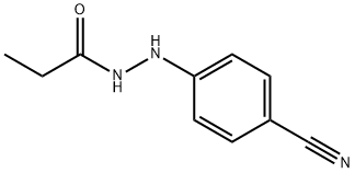 Propanoic  acid,  2-(4-cyanophenyl)hydrazide Struktur