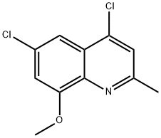 4,6-Dichloro-8-methoxy-2-methylquinoline Struktur