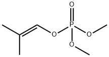 Phosphoric acid dimethyl 2-methyl-1-propenyl ester Struktur