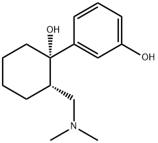 3-[(1S,2S)-2-[(ジメチルアミノ)メチル]-1-ヒドロキシシクロヘキシル]フェノール 化學(xué)構(gòu)造式