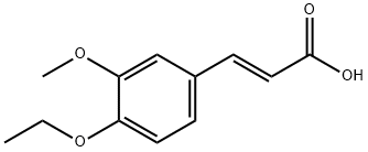 (2E)-3-(4-ethoxy-3-methoxyphenyl)acrylic acid Struktur