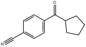 4-CYANOPHENYL CYCLOPENTYL KETONE Struktur