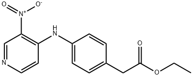 ETHYL 4-(3-NITROPYRIDIN-4-YLAMINO)BENZOATE Struktur