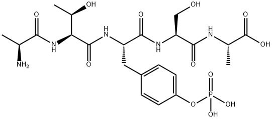 alanyl-threonyl-phosphotyrosyl-seryl-alanine Struktur