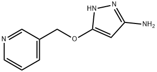 5-(pyridin-3-ylMethoxy)-1H-pyrazol-3-aMine Struktur