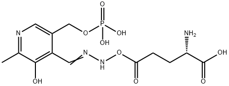 pyridoxal phosphate gamma-glutamyl hydrazone Struktur