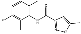 N-(3-bromo-2,6-dimethyl-phenyl)-5-methyl-oxazole-3-carboxamide Struktur