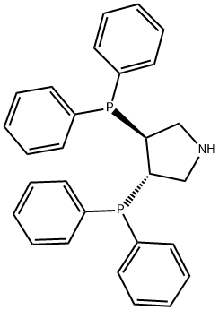 (3S,4S)-(-)-BIS(DIPHENYLPHOSPHINO)PYRROLIDINE Struktur