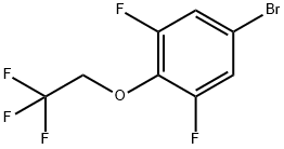 5-Bromo-1,3-difluoro-2-(2,2,2-trifluoroethoxy)benzene Struktur