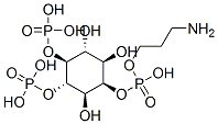 myo-inositol 2-(3-aminopropyl hydrogen phosphate) 4,5-bisphosphate Struktur