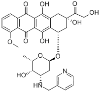 N-(3-pyridylmethyl)adriamycin Struktur